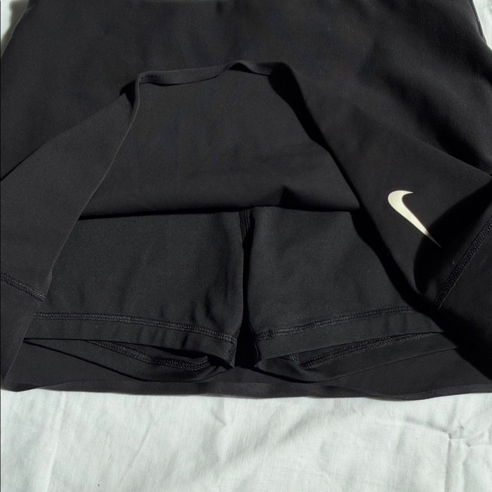 Nike Black Tennis Skirt with White Logo. Size S. - Picture 3 of 4